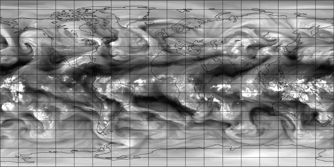 Simulated satellite imagery Meteosat 10 Channel 5