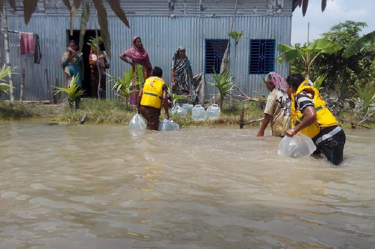 Flooding in Islampur, Bangladesh