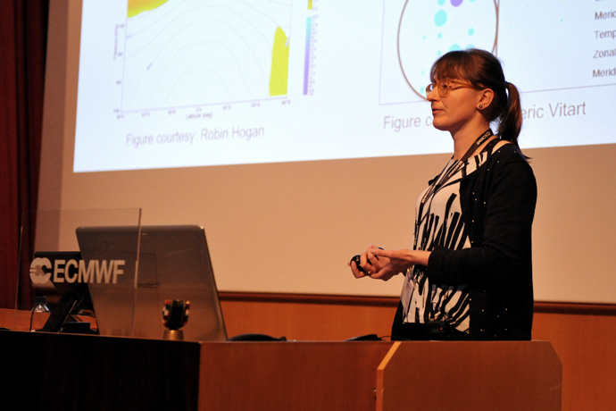 Inna Polichtchouk at stratospheric predictability workshop at ECMWF Nov 19