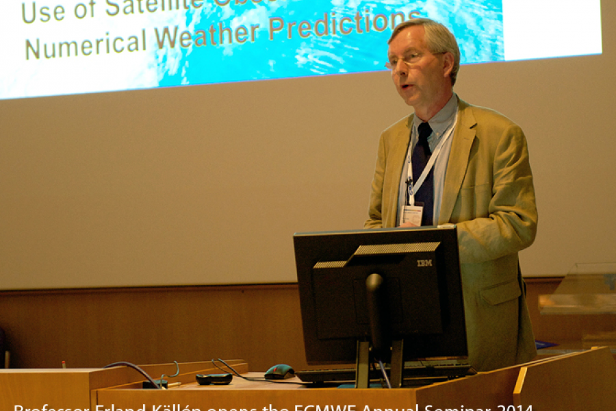 Erland Kallen opens the ECMWF Annual Seminar
