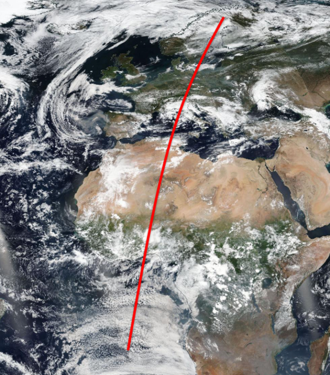 EarthCARE track example EarthCARE track example