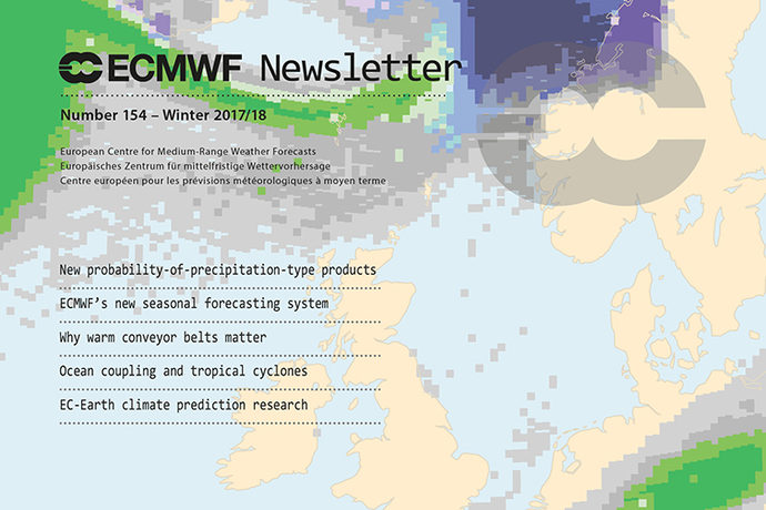 ECMWF Newsletter 154 cover