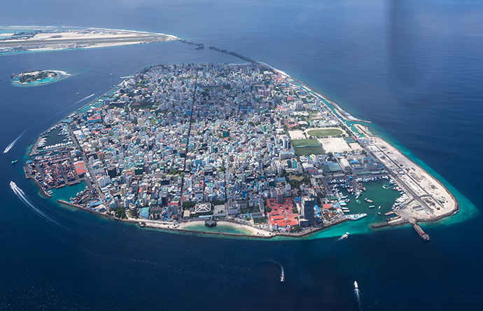 Male' City, the capital of the Maldives